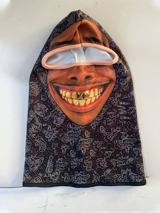 Men's Outdoor Warm Balaclava with Funny Expressions