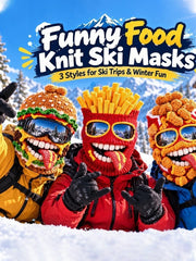 Men's Outdoor Knitted Thermal Balaclava with a Quirky Design